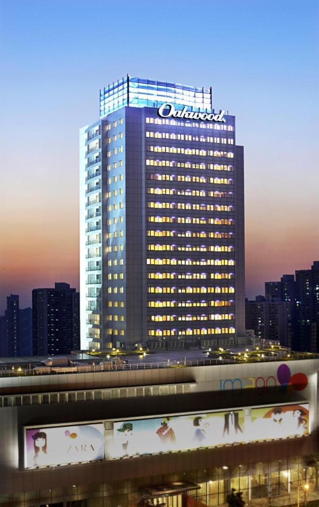 Oakwood Residence Shanghai Xangai Exterior foto